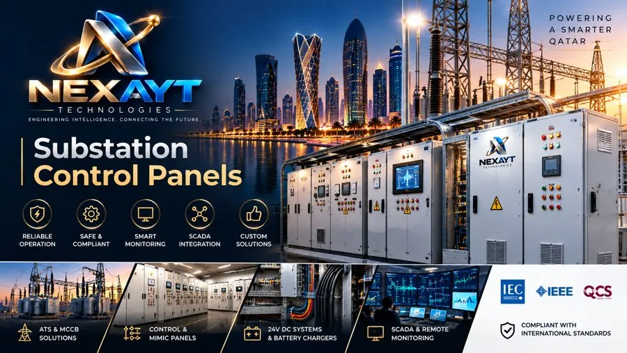Substation control panels